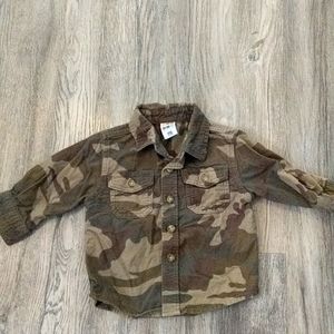 Boys Healthtex Button Down Shirt Size 12 Months